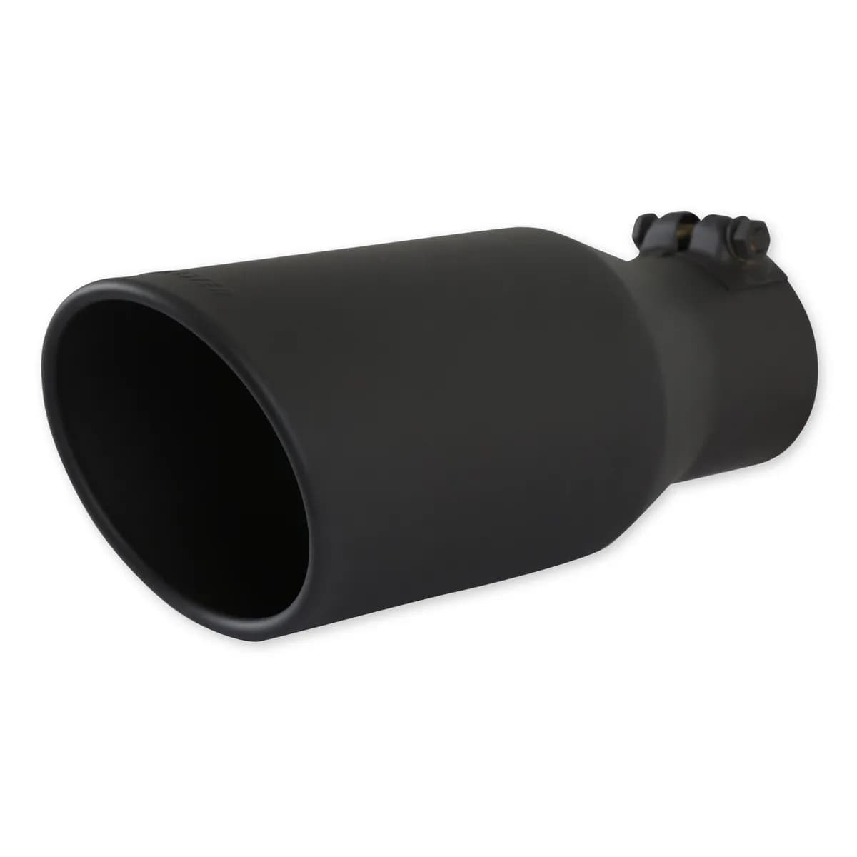 Exhaust Tip ss 4.5in 3in Tubing 11in Long Clampon Angle Cut Black