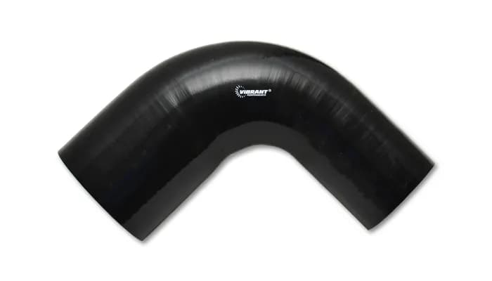 90 Degree Reducer Hose Coupler; 1.75 in. Inlet ID; 2 in. Outlet ID; 4 in. Leg Length From Tangent; 2 in. Centerline Radius; 67 PSI Maximum Operating Pressure; Black;