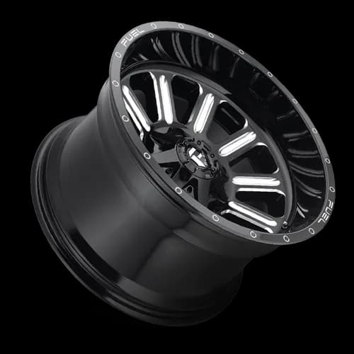Aluminum Wheels 17X9 Hardline D620 5 On 139.7/5 On 150 Gloss Black/Milled 110.2 Bore 1 Offset Fuel Off Road Wheels