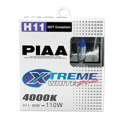 H11 Xtreme White Plus Replacement Bulb; 55W110W; 4000K; Twin Pack;