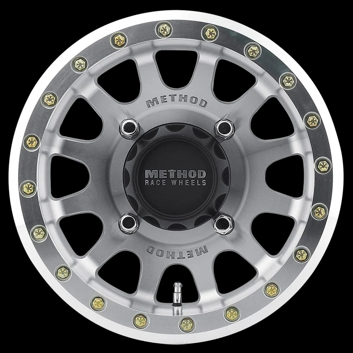 Aluminum Wheels 15x7 MR401 Beadlock UTV Bolt Pattern 4 On 156 Offset 13 Lip Size 1.77 Machined Raw Machined SL Method