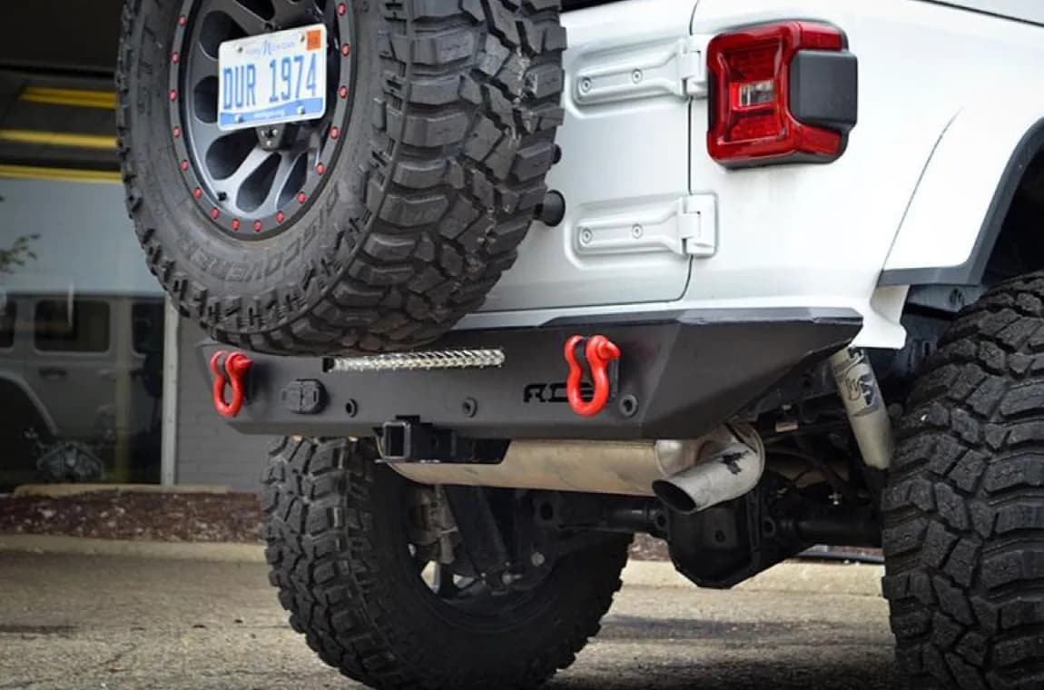 Bumpers 2018 to Present Rear Halfback Texturized Black