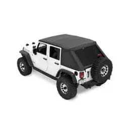 The Ascent Soft Tops For Jeep 2007-2018 Wrangler JK 4 Door Black Diamond Bestop
