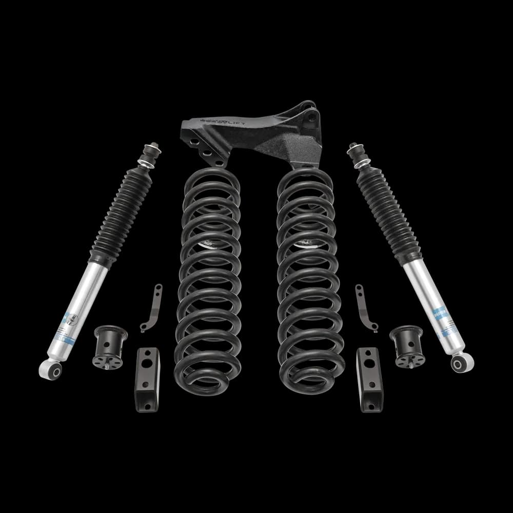 2.5in Coil Spring Front Lift Kit W/Bilstein Shocks And Track Bar Bracket 17c F250/F350 Diesel 4WD