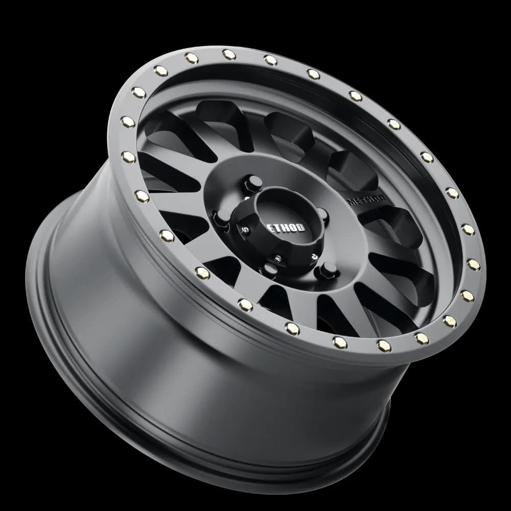 Aluminum Wheels 15x10 Double Standard MR304 Bolt Pattern 5 On 139.7 Offset -50 Lip Size 5.43 Matte Black MB Method