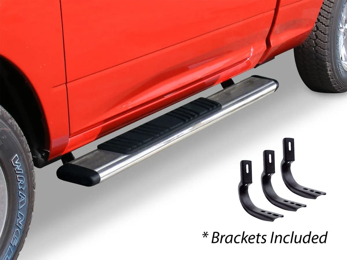 Go Rhino 685412652PS - 5 OE Xtreme Low Profile SideSteps With Mounting Bracket Kit - Polished Stainless Steel
