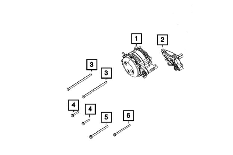 56029803aa - Mopar 240 Amp Alternator Jl/Jt 3.6l