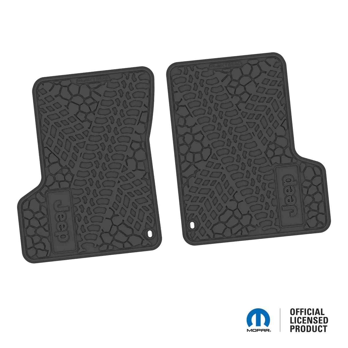 Ngtt43011948- 97-06 Jeep Tj/Lj 2DR Front- Tire Tread/Scorched Earth Scene w/ Jeep Insert - Black w/ White Insert