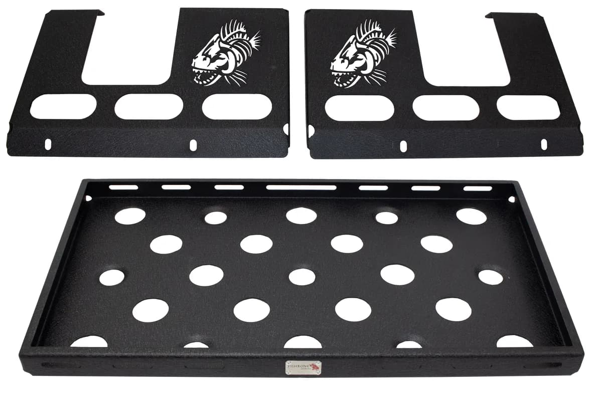 4-Door, Steel, Black powder coated, Includes mounting hardware, Usable Rack Space is 34-1/4 in. x 19-3/16 in.