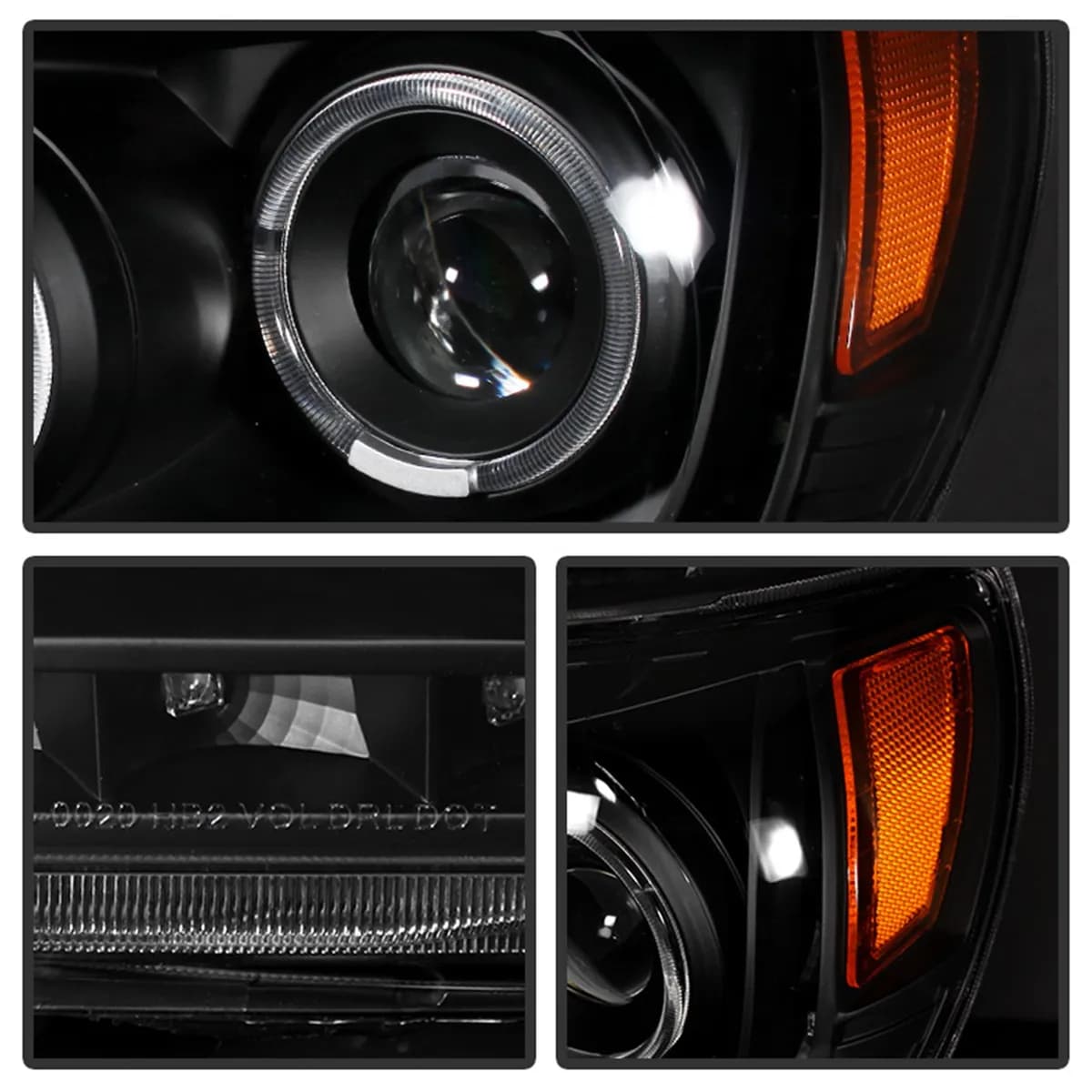 0511 Tacoma Halo Projector Headlightsblack Driver/Passenger