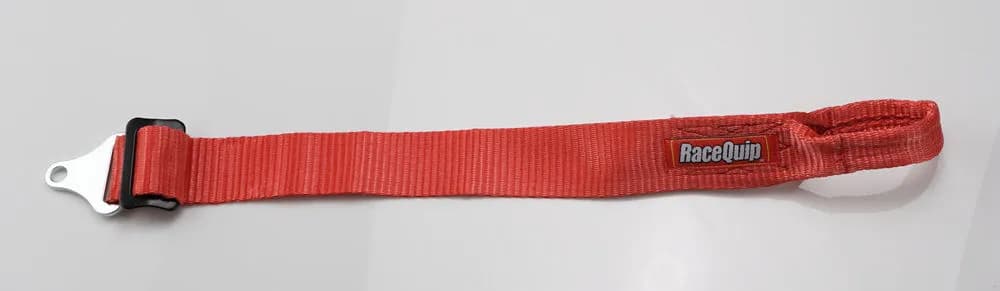 Race Car Tow Hook Strap With Soft Eye Loop End; 12000lb Rating