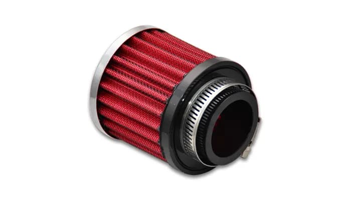 Crankcase Breather Filter w/Chrome Filter Cap; 1.5 in. ID; 3 in. Filter OD; 3.25 in. Overall H;