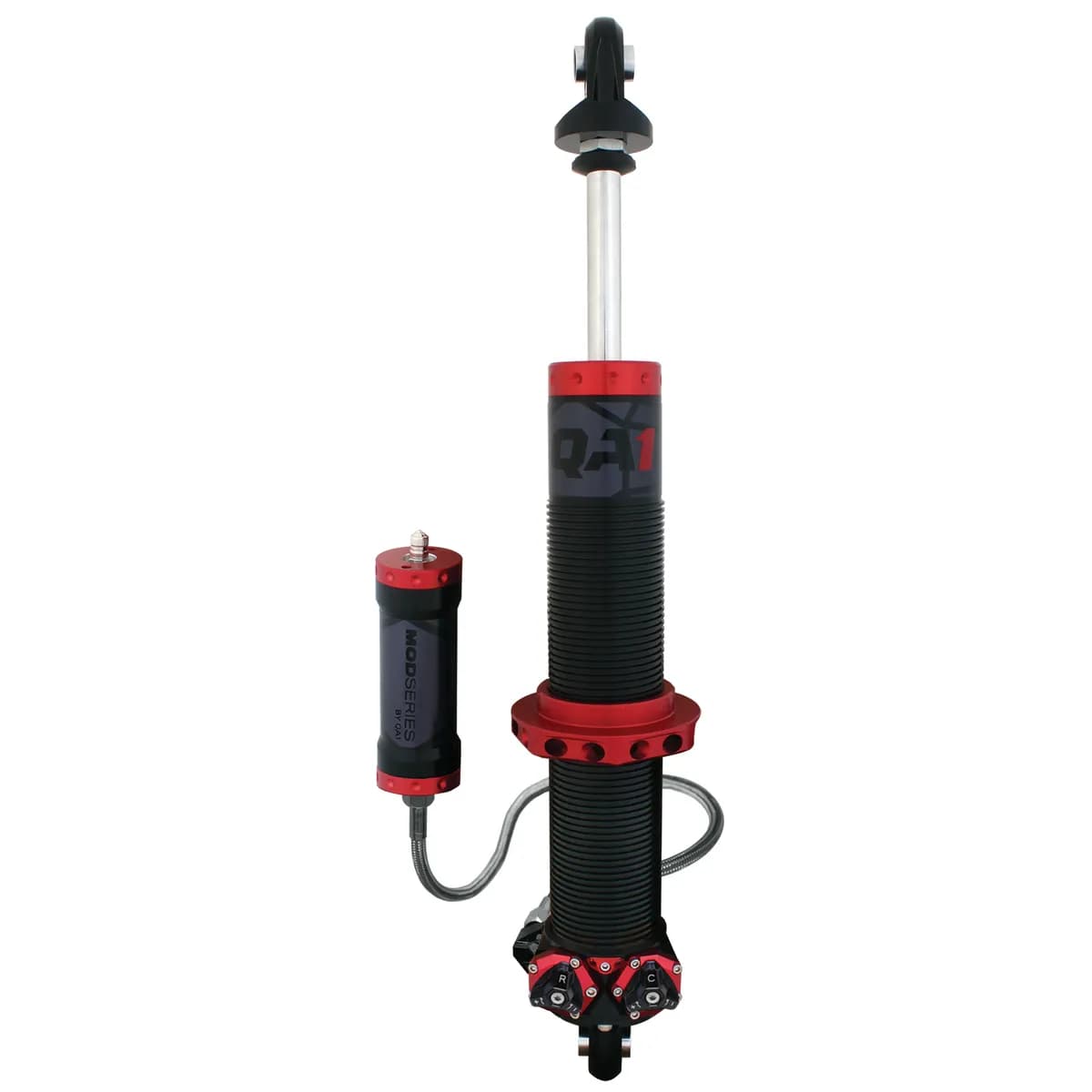 QA1 M411CL Shock, MOD C-O, LH Canister 10.13 Comp, 14.00Ext, 3.88 Travel, Eye-B/Eye-B