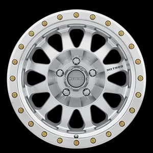 Aluminum Wheels 17x8.5 Double Standard MR304 Bolt Pattern 5 On 139.7 Offset 0 Lip Size 2.6 Machined SL Clear Coat Method