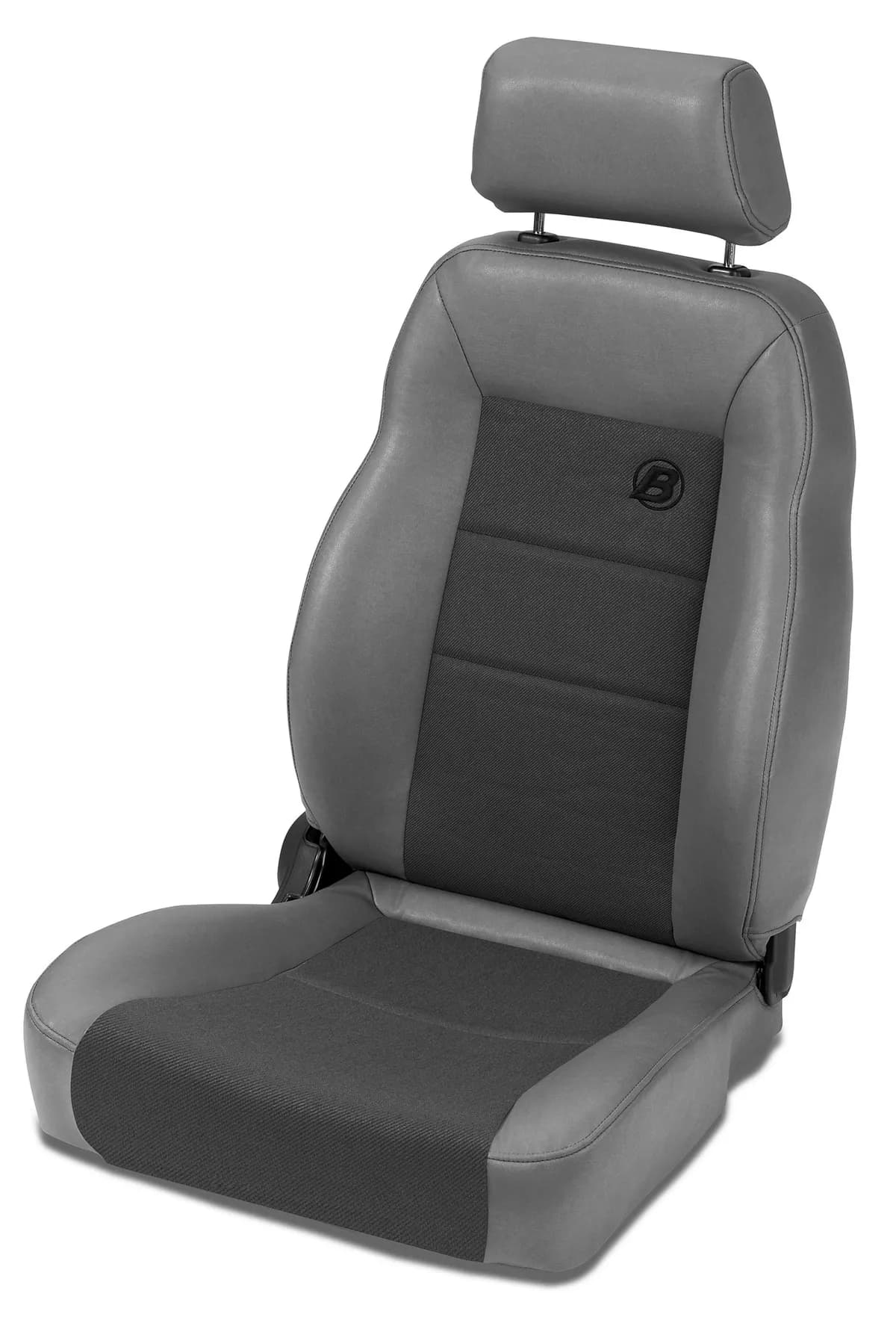 Charcoal/Gray Trailmax II Seats Trailmax II Pro Seat, Driver Side, Front, Center Fabric Insert Jeep 76-06 Cj7 & Wrangler; 97-02 Req. Adapter 51256; 03-06 Req. Adapter 51245 Drvr/51248 Psngr