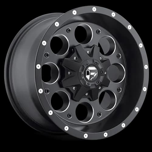 Aluminum Wheels 15X8 Revolver D525 5 On 114.3/5 On 120.7 Matte Black/Milled 78.1 Bore -18 Offset Fuel Off Road Wheels