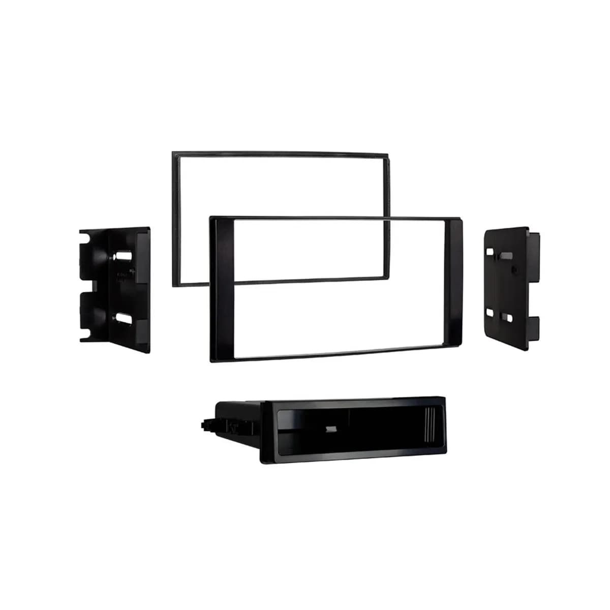 Custom Fit Mounting Kit; ISO DIN Radio Provision w/Pocket; Incl.: Brackets/Pocket/Radio Trim Panel w/o Nav And Radio Trim Panel w/Nav;