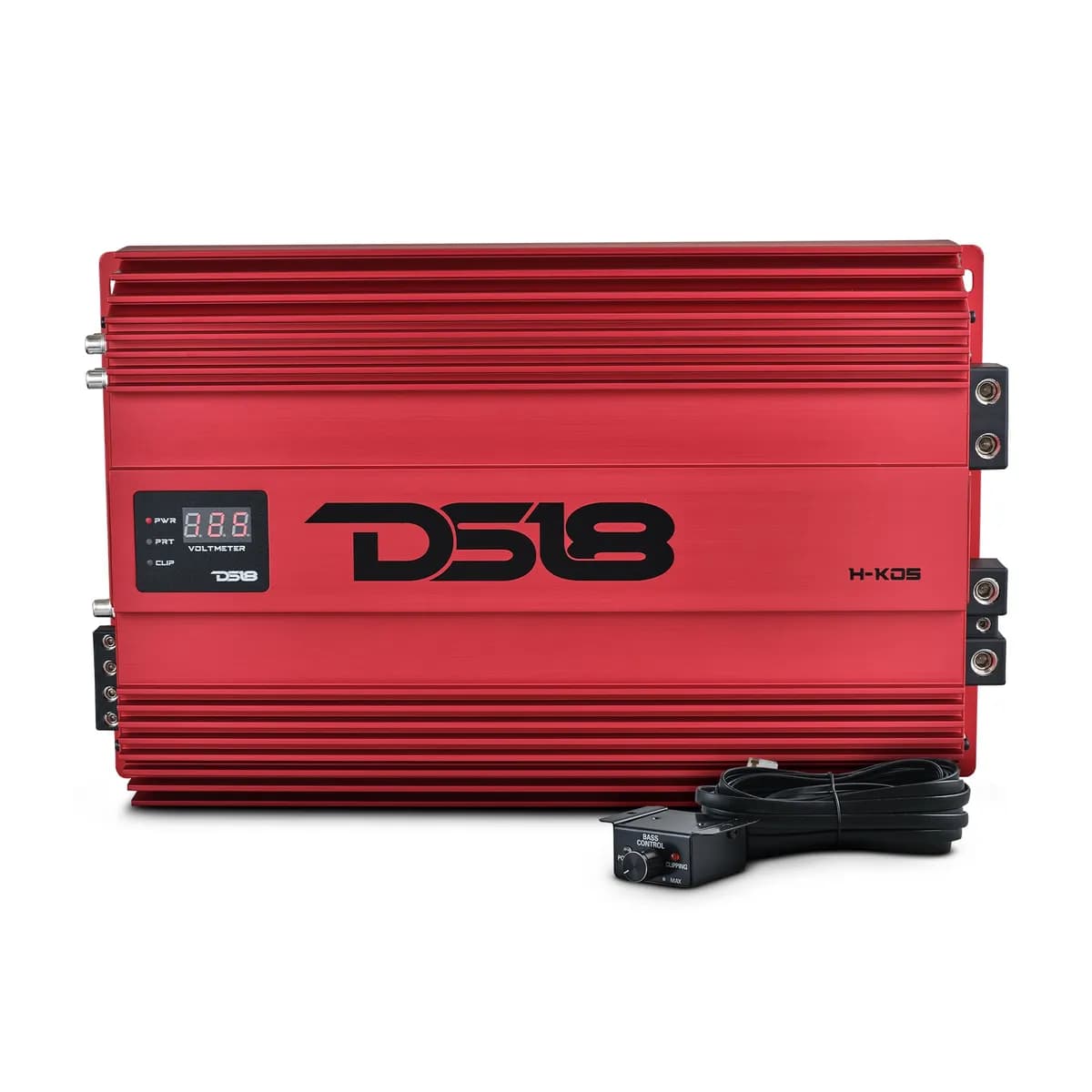 1-Channel | 9200 (Burst) @ 0.5Î© | 5000 @ 1Î© | 3500 @ 2Î© | 2200 @ 4Î© Watts RMS | With Voltmeter | Red