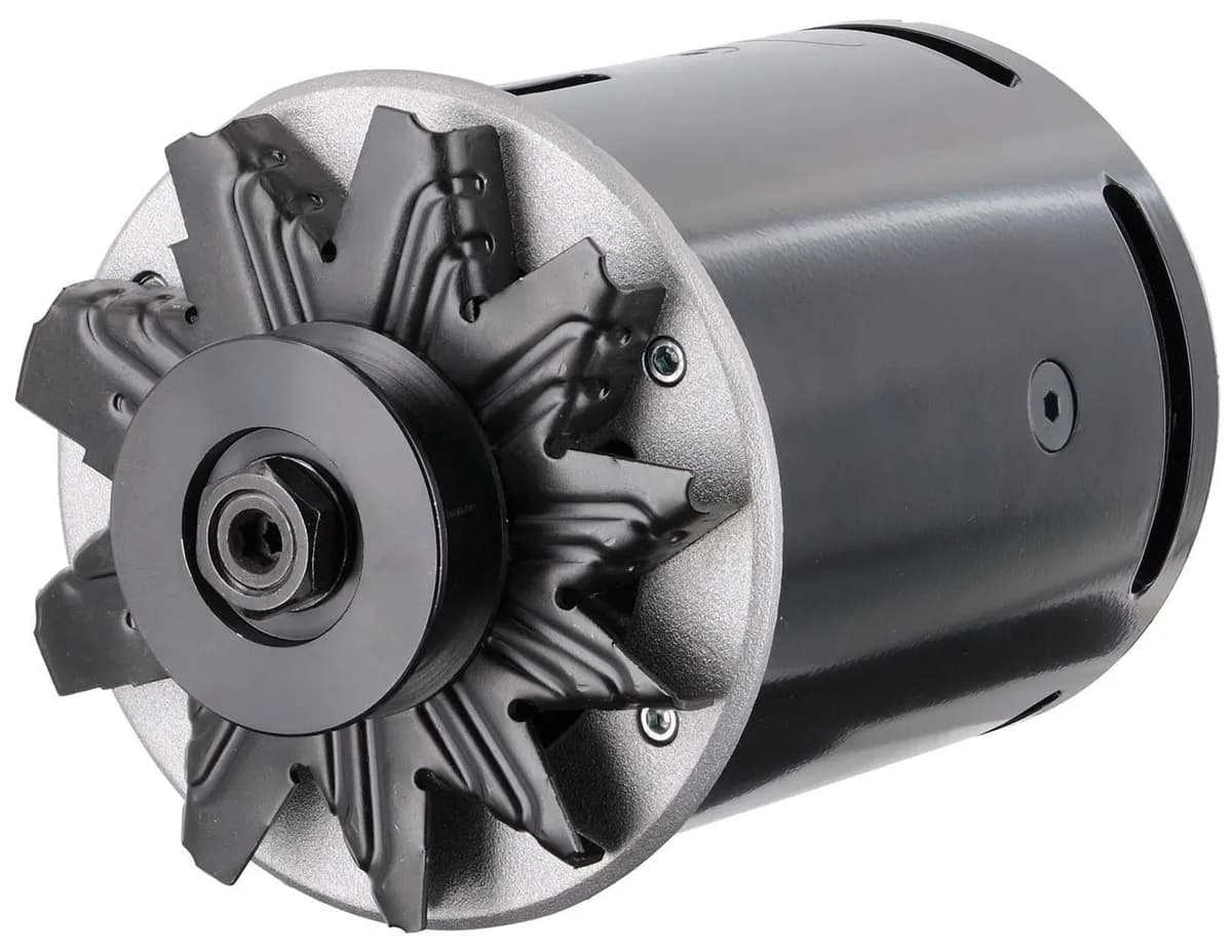 PowerGEN Alternator; Black; Custom Mount; 90 Amp; 65 Idle; 12 Volt;
