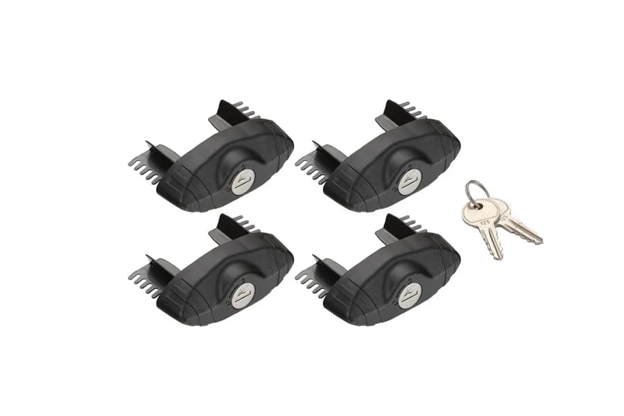 Rhino Rack Vortex Locking End Caps - Set of 4