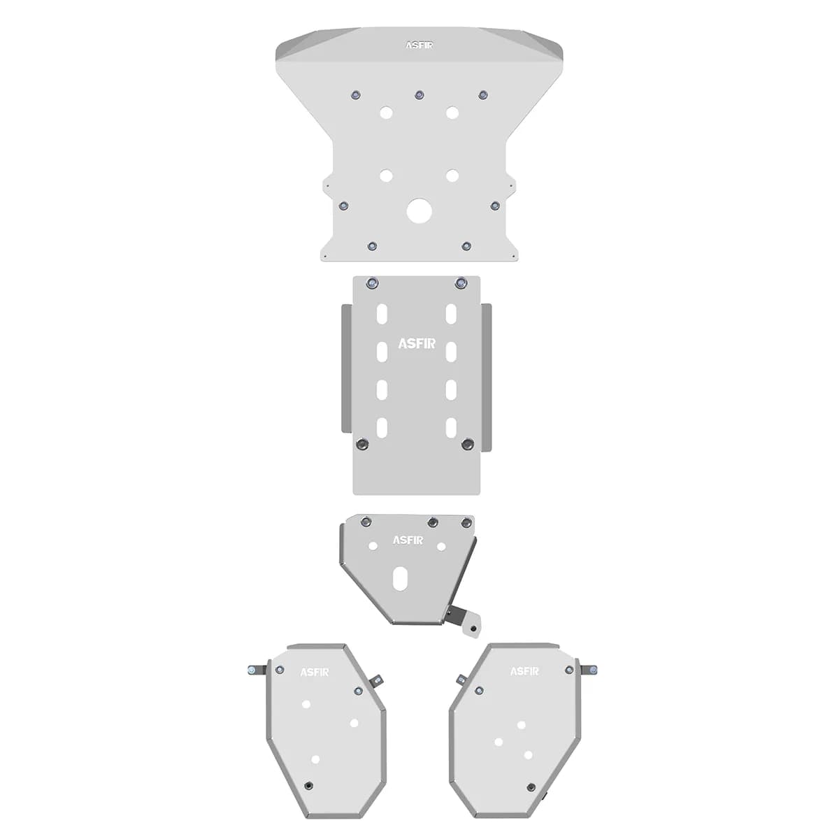 Jeep Grand Cherokee WL Full Skid Plate Kit (4 Pcs) | WITH Quadra-Trac II & Quadra-Drive II