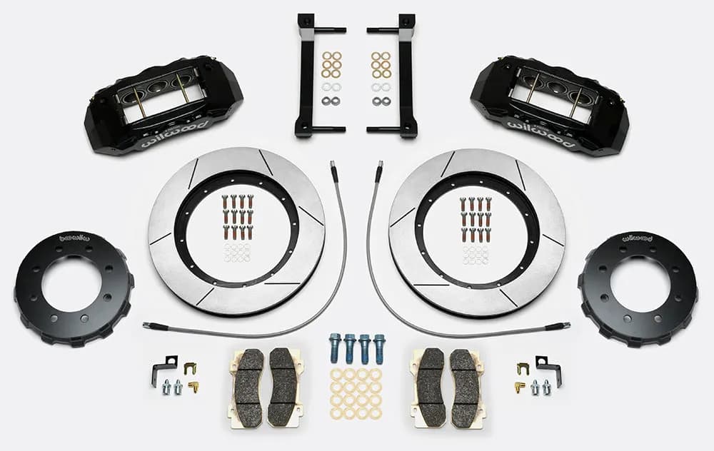1317 F250/F350 4WD Kit Front Tx6r 15.00 Rotor Black W/Lines