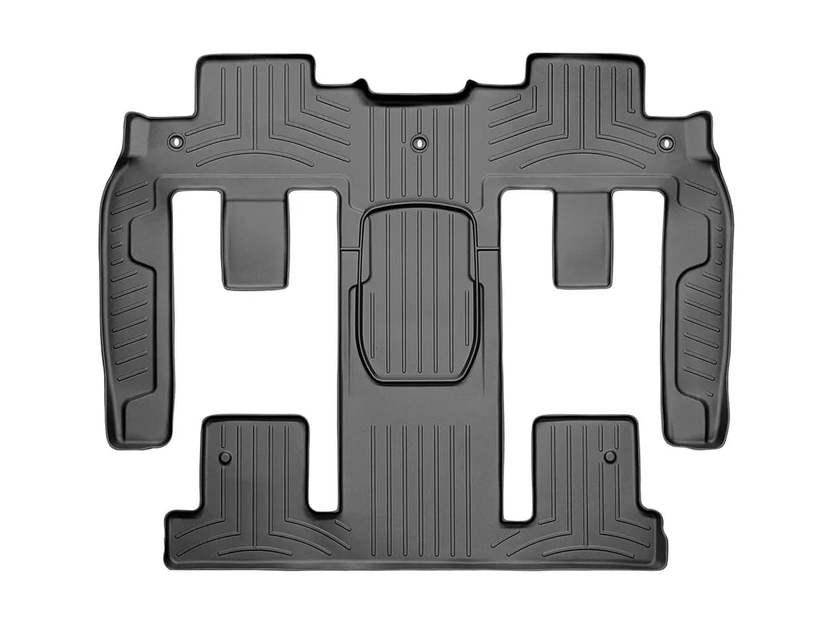 BlackRearFloorLinerBuickEnclave2011-2017Covers2ndand3rdrowfootareas