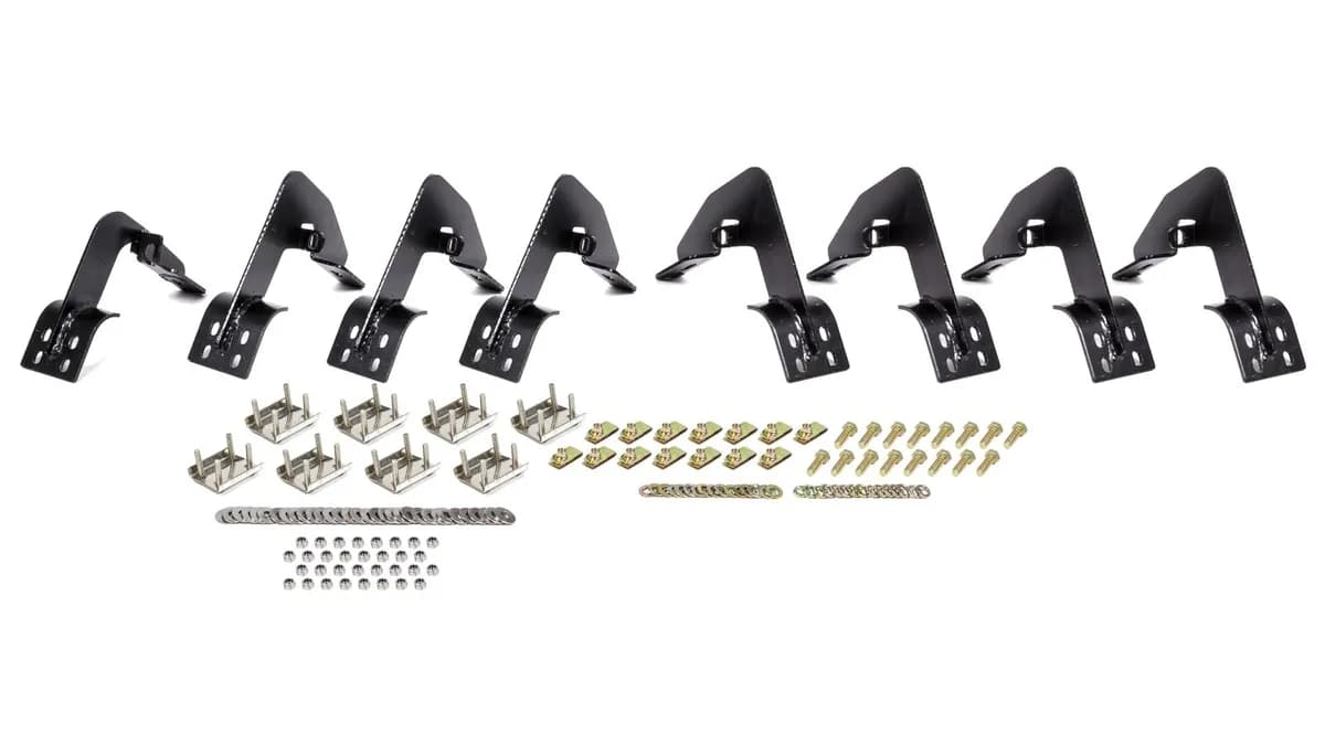 Premier Oval Nerf Step Bar Mount Kit Black SilveradoSierra 1500 DoubleCrew Cab 2014-2018 SilveradoSierra 25003500 DoubleCrew Cab 2015-2019 Silverado LD 2019 Sierra 1500 Limited 2019 Double Cab 2019