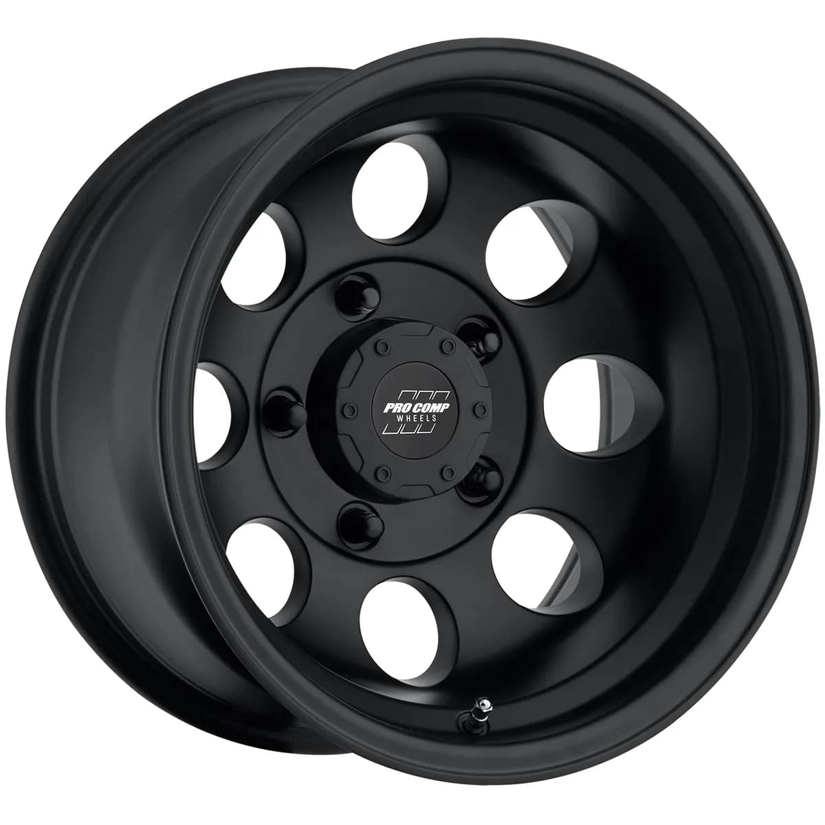 Pro Comp 7069-6873 Vintage Matte Black 16x8 5x5 4BS Offset -12mm Cap P/N 8327041