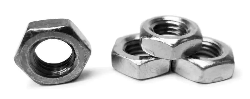 Nuts Bulk Jam 1.25-12 LH 4 Pack Grade 5 Plated Zinc Yellow