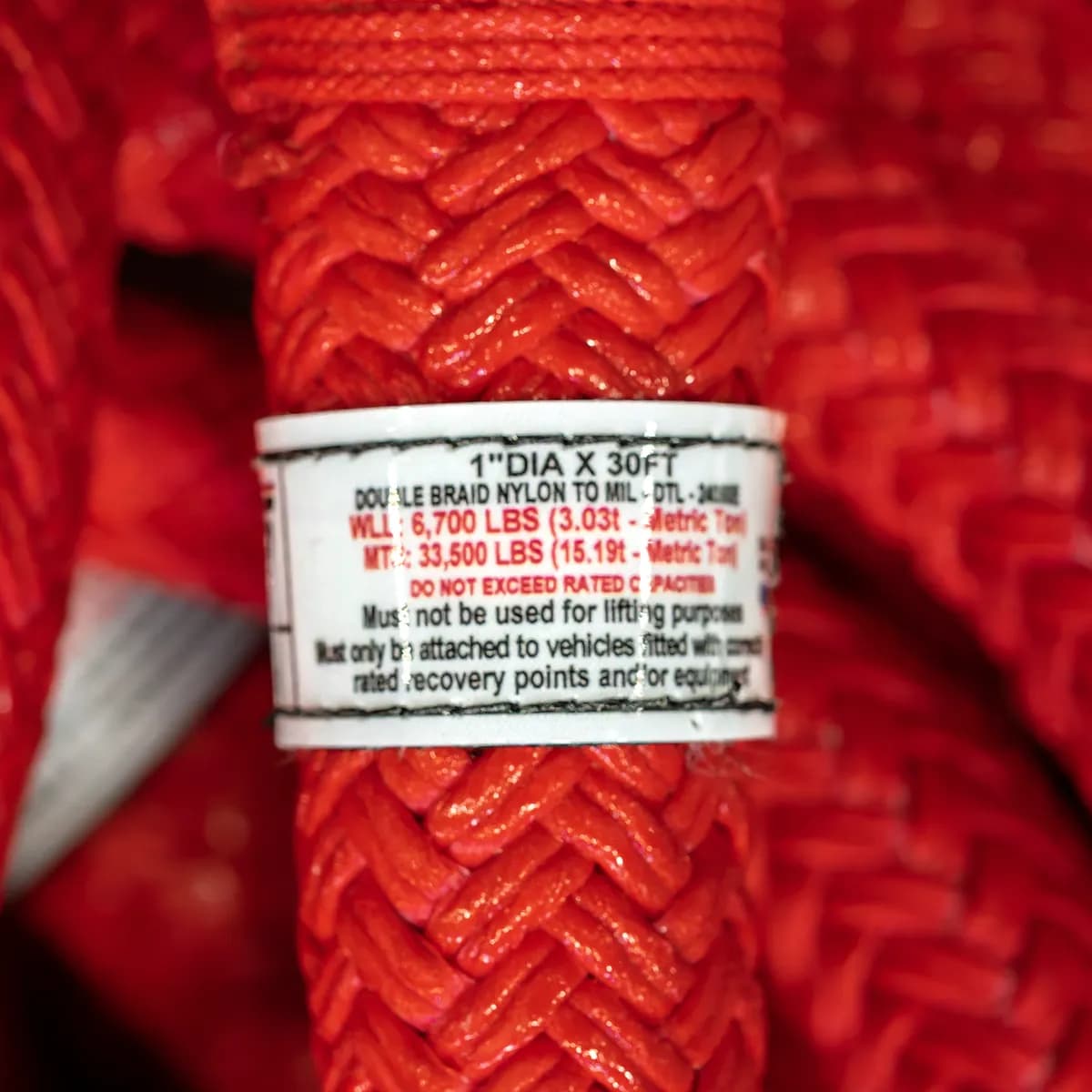 Extreme Duty Kinetic Energy Rope 1 Inch X 30 Foot Factor 55