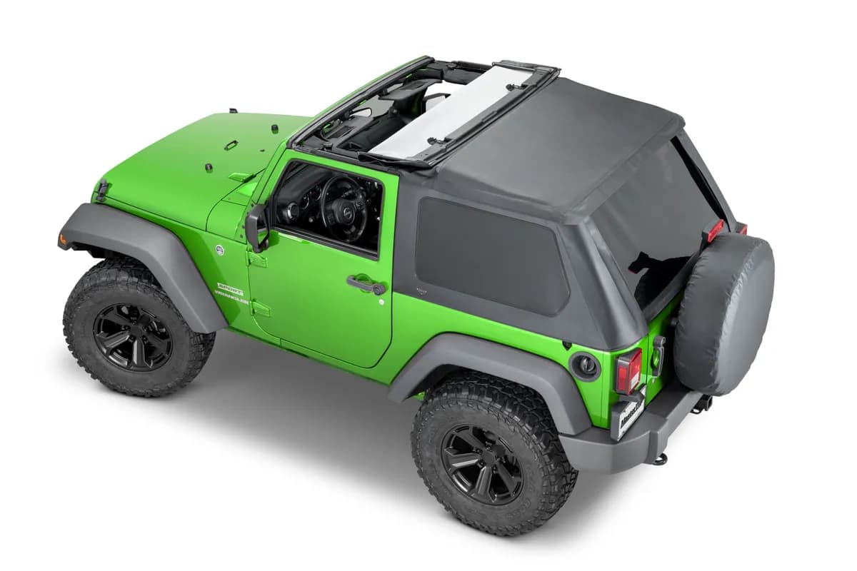SkyMaster Fastback Complete Top 07-18 4Dr JK Wrangler Black Diamondl MasterTop