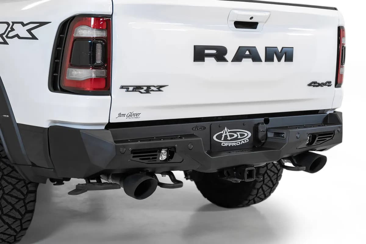 2021 - Up Ram TRX Bomber Rear Bumper with back up sensor cutouts