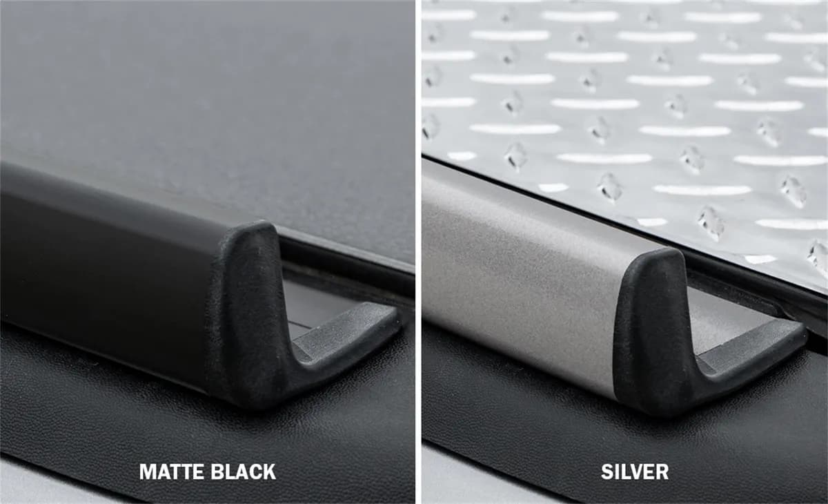 1623 Toyota Tacoma 6ft Box (Bolt On) Matte Black Adarac Aluminum Utility Rails