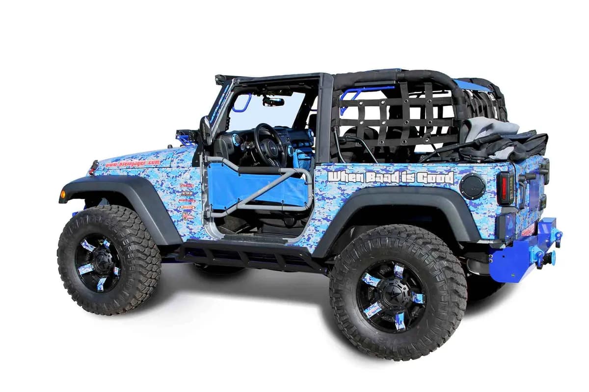Armor 2007-2018 Rock Sliders 2 Door Black