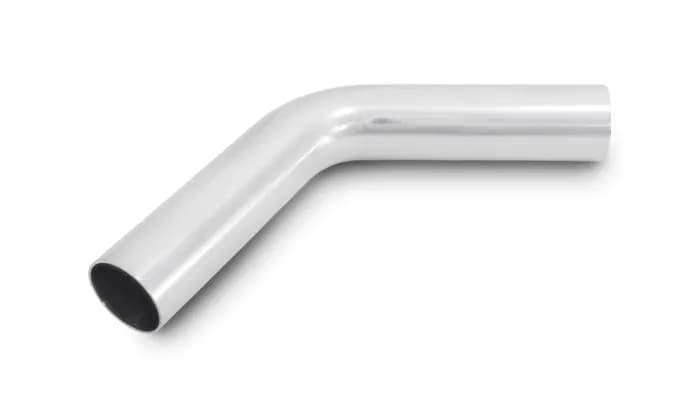 60 Degree Aluminum Bend; 2.75 in. O.D.; 4.125 in. Centerline Radius; 5.5 Leg Length From Tangent; 1.5MM Wall Thickness; 6063 Aluminum; Polished;