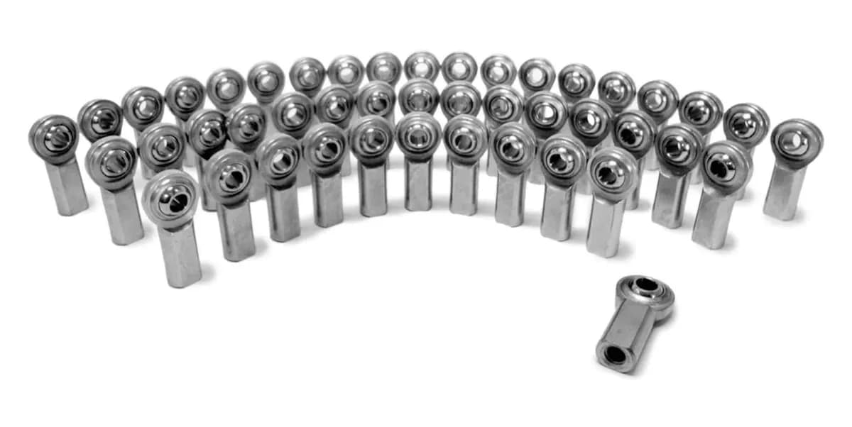 Inch Female Steel Housing, PTFE Race 5/8-18 RH 45 Pack