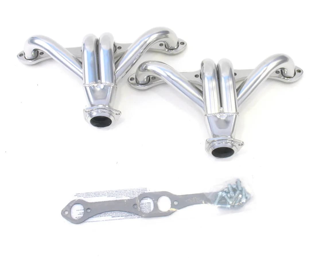 Patriot Tight Tuck Header 08-48 Street Rod 265-400 SBC 1 5/8" Primary 2 1/2" Collector Silver Ceramic Coated H8019-1