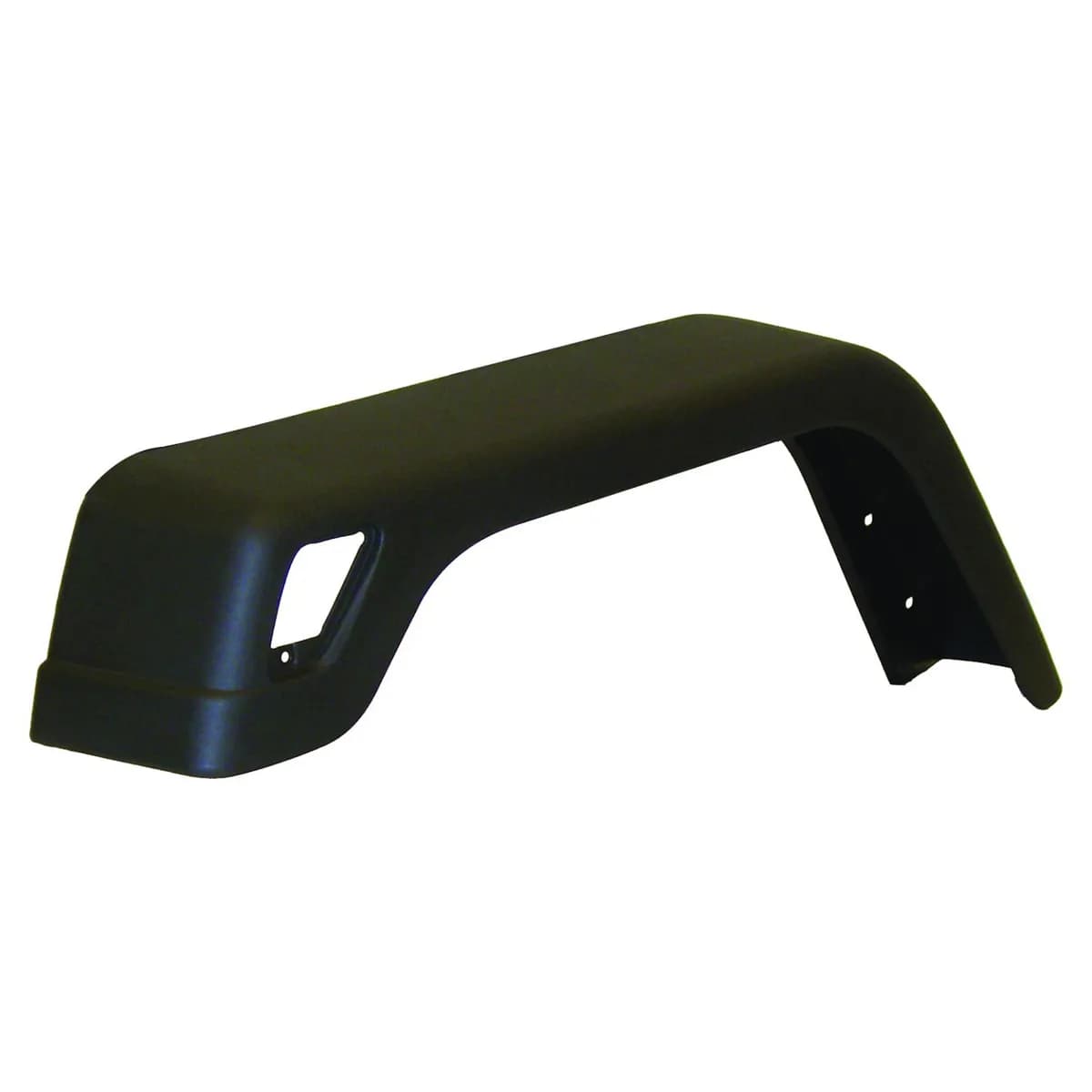 Fender Flare; Front Left; Wide; Flat Black;