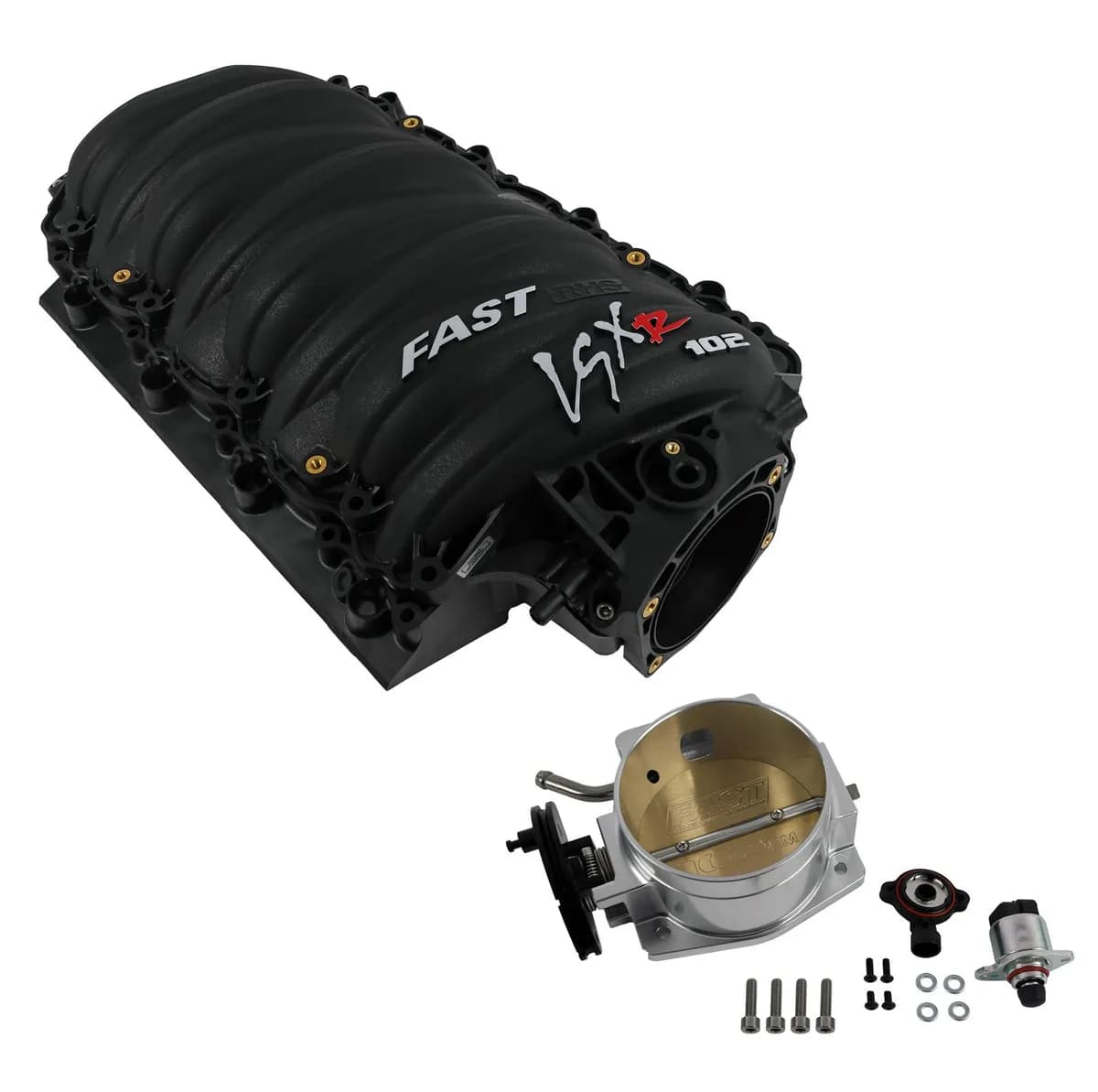 FAST 146302B-KIT LSXr 102mm LS1/2/6 Intake Manifold + 102mm Big Mouth Billet Throttle Body Kit