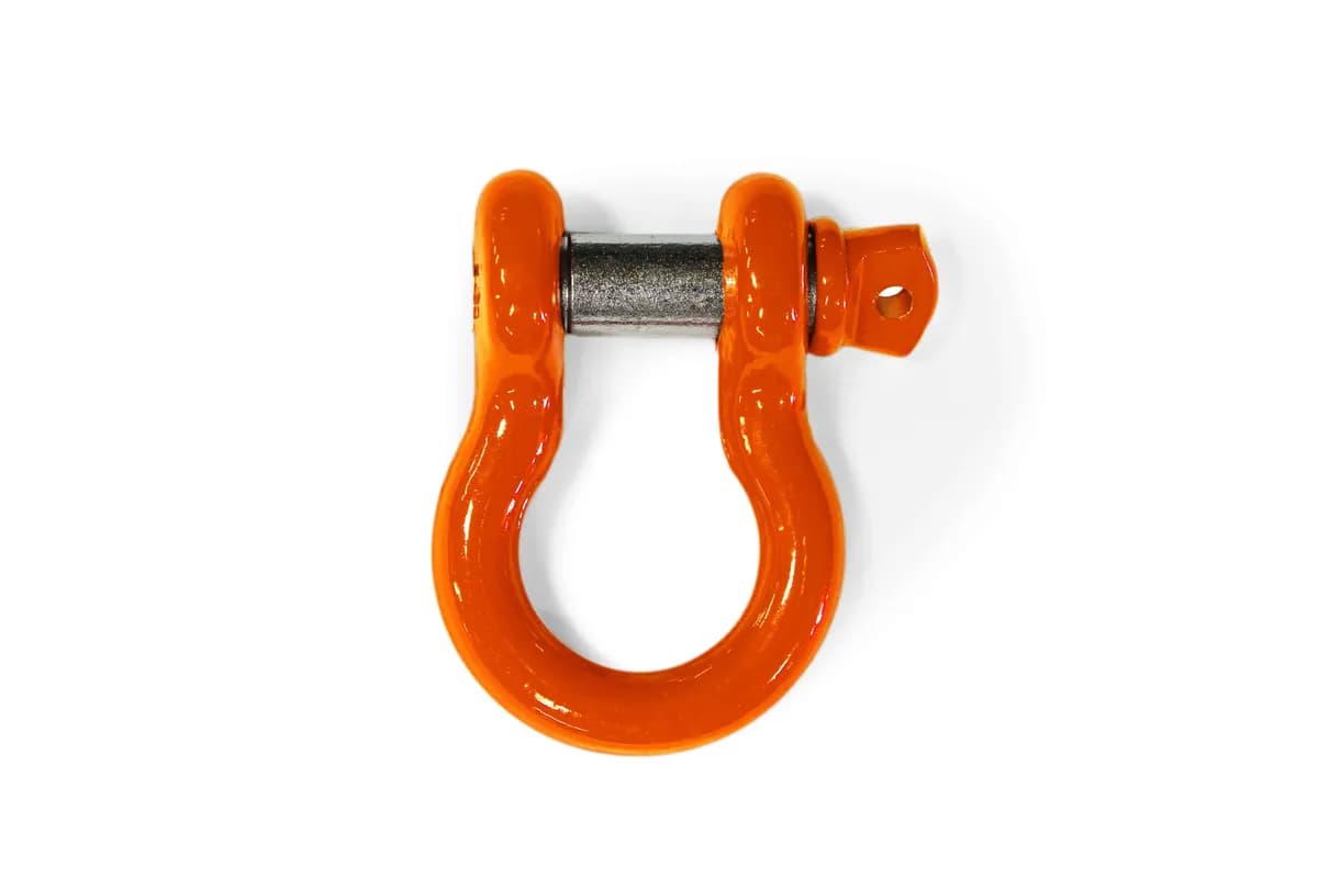 Recovery and Towing 2007-2017 D-Ring Shackles Fluorescent Orange