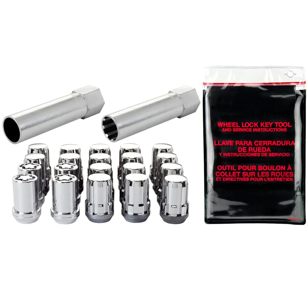 Tuner/Splinedrive Install Kit 5 Lug M12x1.25 Cone Seat W/Whl Lks13/16 Hex1.2