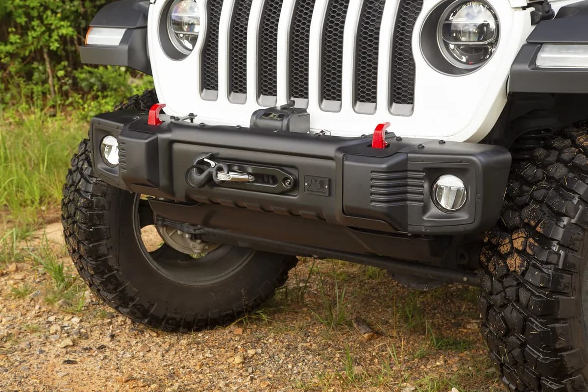 Spartacus Stubby Bumper Black; 1819 Jeep Wrangler/Gladiator