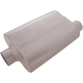 30 Series Delta Force Race Muffler 3.50in IN (O) / OUT (C): ea 16 Gauge Aluminized Steel