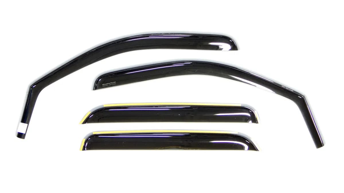 2007 + Chevrolet Silverado Crew Cab 1500 Dark Smoke FrontandRear Side Window Deflectors / 2007 + Chevrolet Suburban Dark Smoke FrontandRear Side Window Deflectors / 2007 + GMC Sierra Crew Cab Dark Smoke FrontandRear Side Window Deflectors