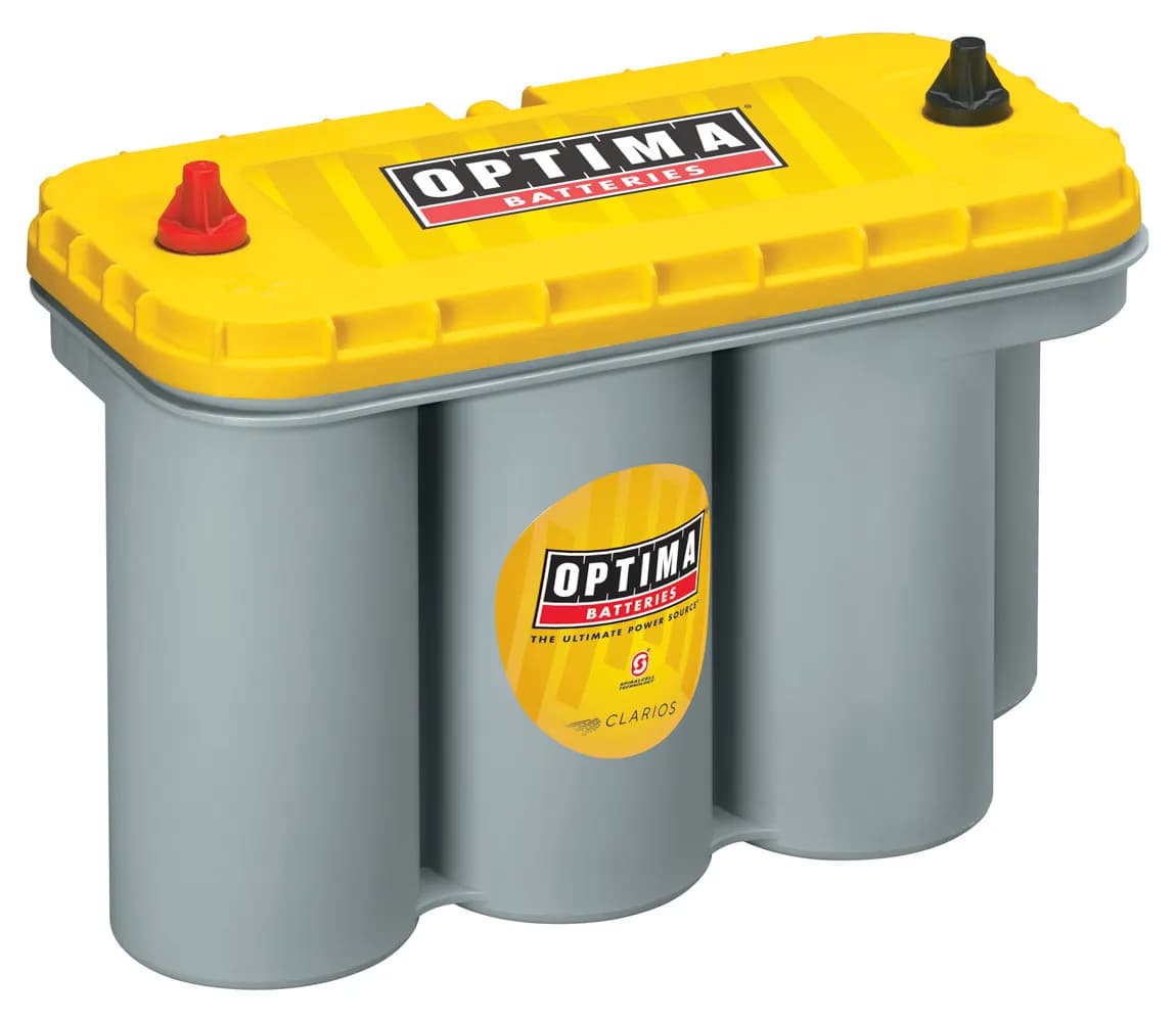 YellowTop® Deep Cycle Battery; UNBOXED; Grp. D31T;Cold Crank Amps 900;Crank Amps 1125;Res. Cap. 155;Ampere Hour 75;Threaded Terminal;L-12 13/16 in.;W-6.5 in.;H-9 3/8 in.;