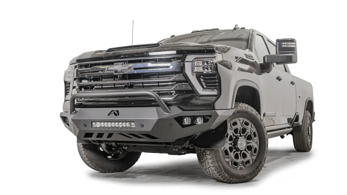 Vengeance Front Bumper; 2 Stage Black Powder Coated; w/Pre-Runner Guard;