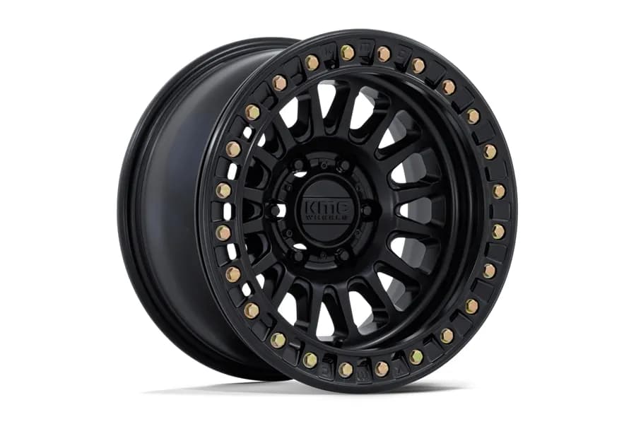 KMC Wheels KM239 Impact Beadlock Wheel, 17x9 5x5 -12 - Matte Black - JT/JL/JK