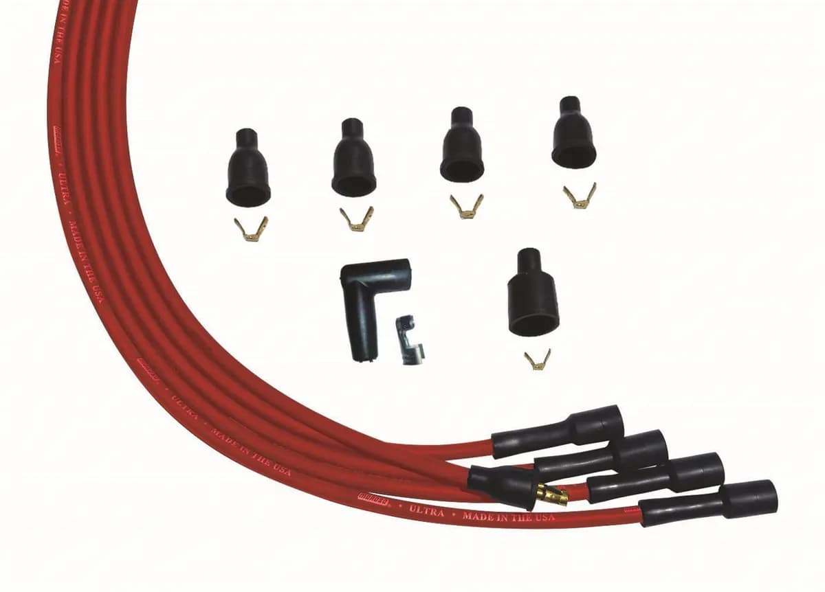 Wire Set Ultra 4 Cly Straight Plug Non Hei Unsleeved Red Wire