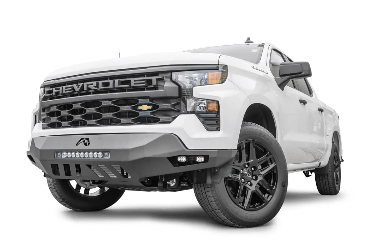 Vengeance Front Bumper; 2 Stage Black Powder Coated; Sensor Bumper; w/No Guard;